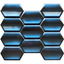 3D Blue Concrete Interior Wall Mosaic Tiles New Cement Mosaic Tiles